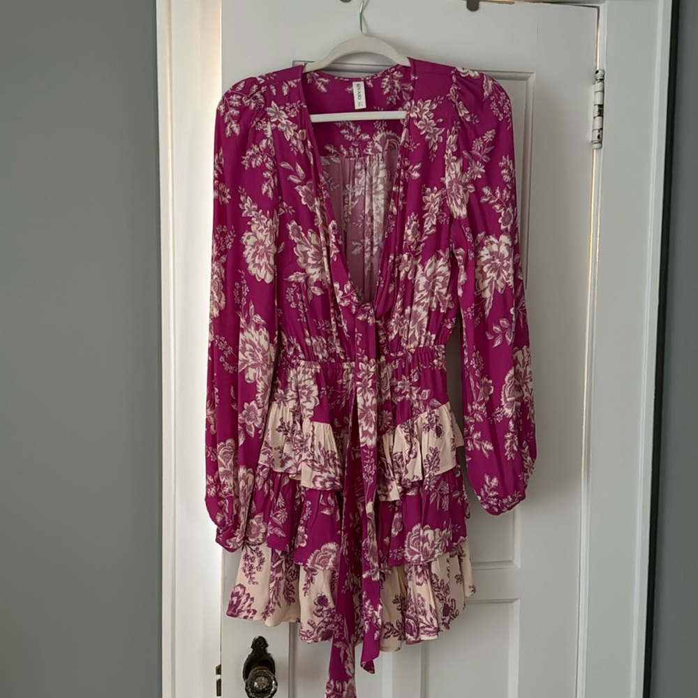 Kivari plunging mini dress